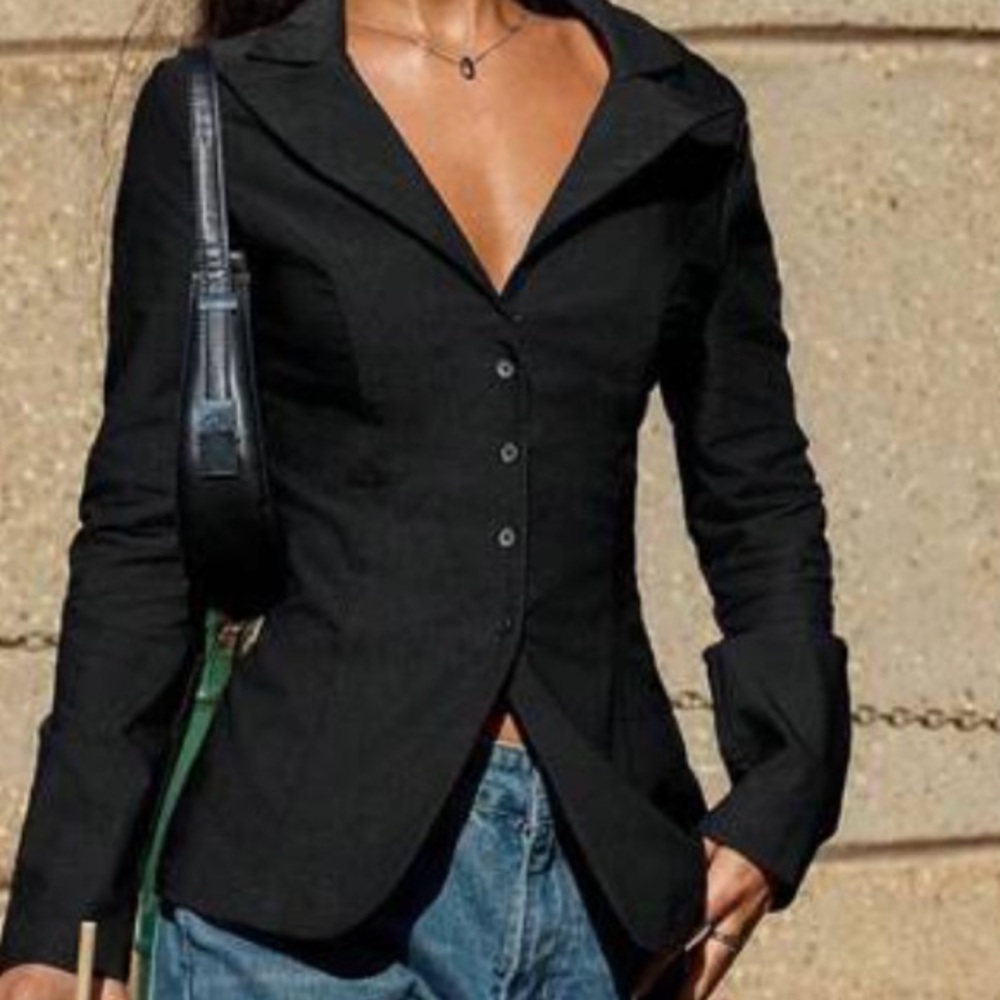 Forever 21 Black Tailored Blazer - Picture 4 of 6